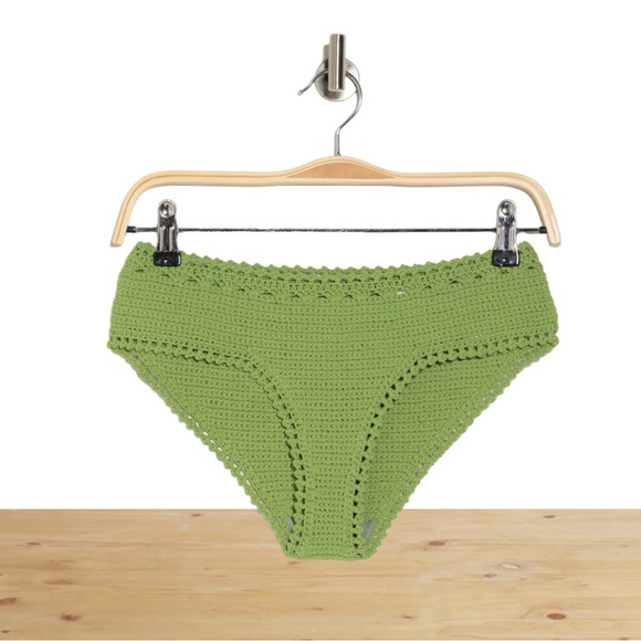 NEW Vince Lounge Crochet Bikini Bottoms Pistachio S - Picture 4 of 4
